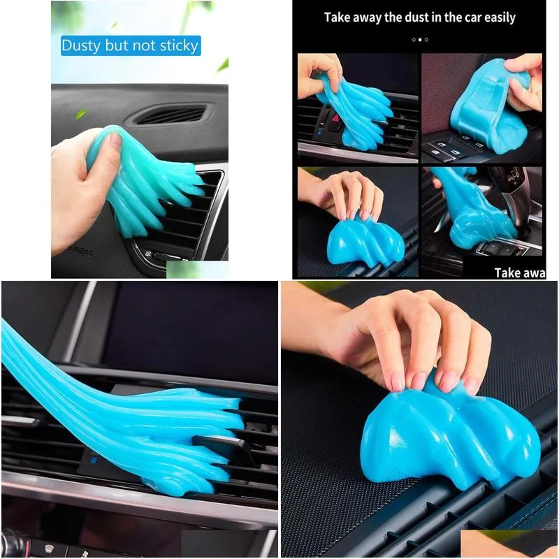 super auto car cleaning pad glue powder magic cleaner dust remover gel home computer keyboard clean tool clean7097080