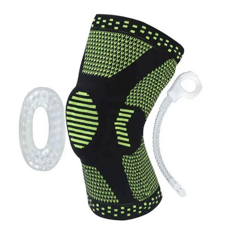 professional meniscus tear arthritis sports patella knee brace compression sleeve elastic knee wraps with gel spring support 220208