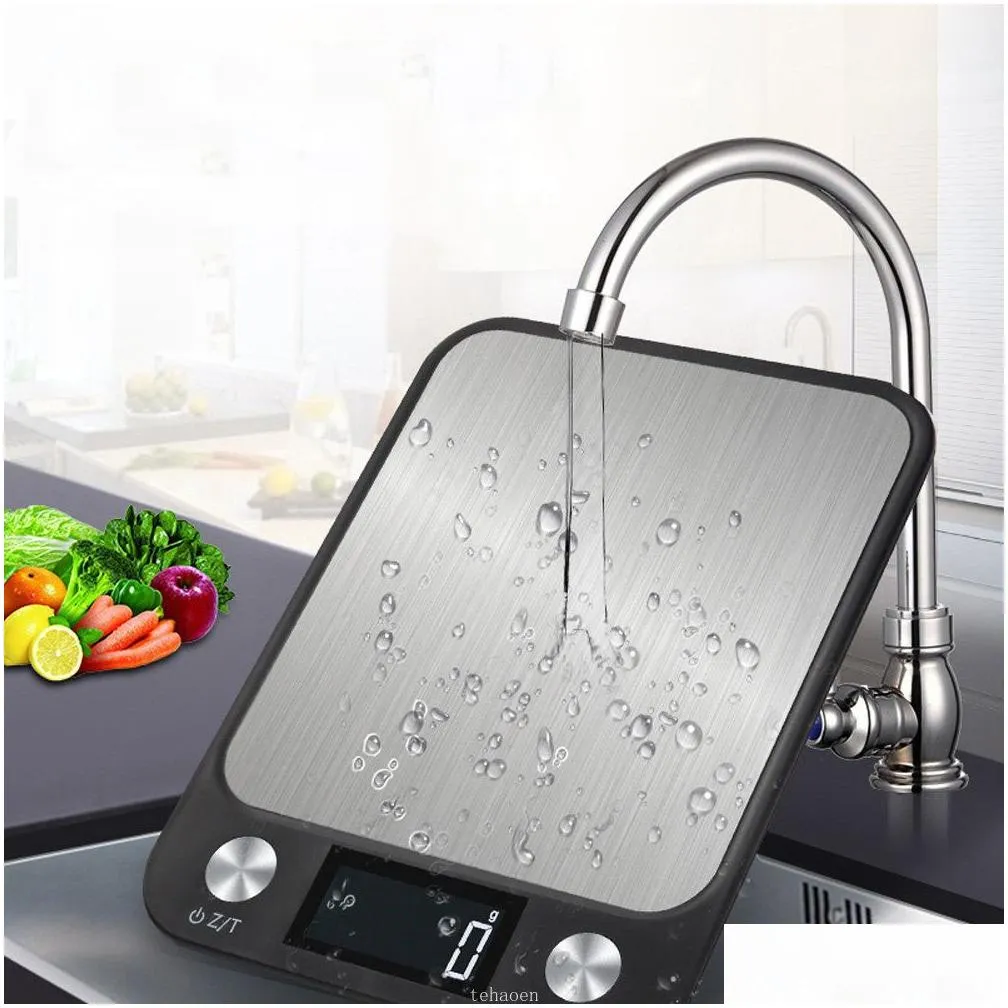 Measuring Tools Kitchen Scale Weighing Food Coffee Nce Smart Electronic Digital Scales Stainless Steel Design For Cooking And Baking D Otakm