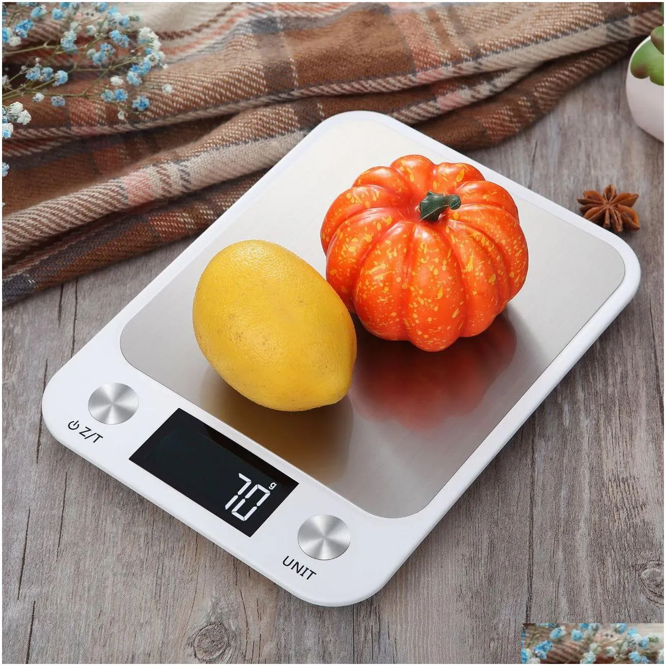 Measuring Tools Kitchen Scale Weighing Food Coffee Nce Smart Electronic Digital Scales Stainless Steel Design For Cooking And Baking D Otakm