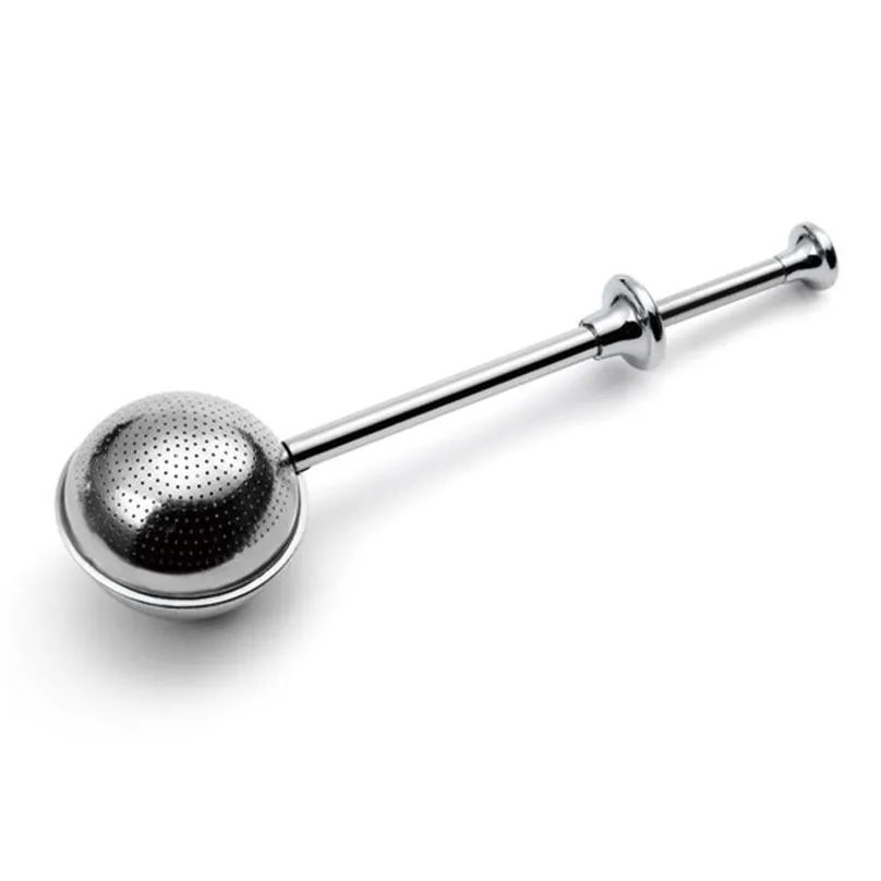 stainless steel tea strainers telescopic ball household teas filter diffuser teaware