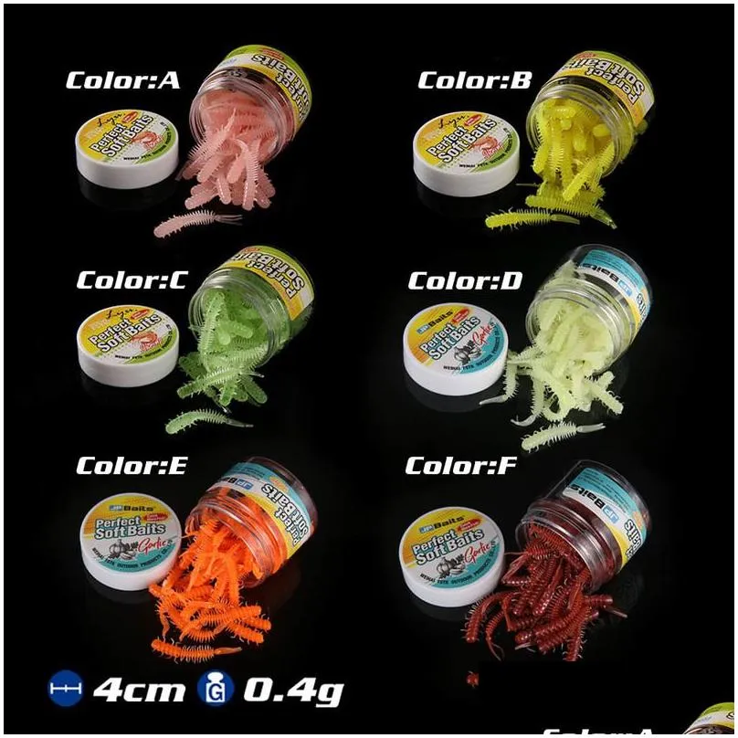 silicone worm soft fishing lure 4cm 04g artificial rubber earthworm baits flexible lures pesca jig trout jig soft bait 220818