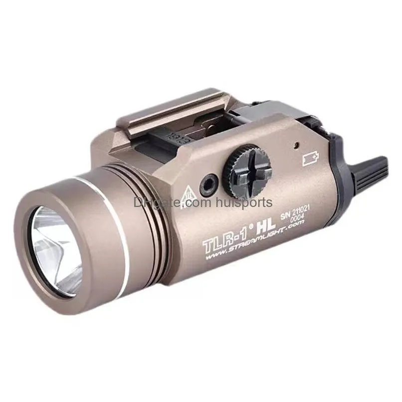 tactical  ultra light tlr-1 light lanterna torch airsoft strobe flashlight 1000 lumens led white light tr1
