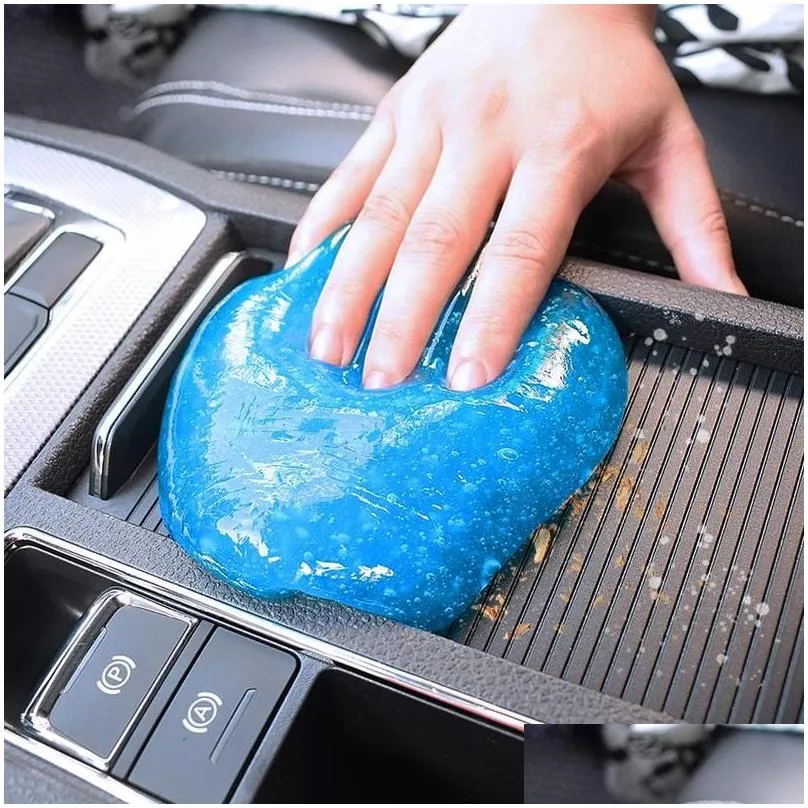 super auto car cleaning pad glue powder magic cleaner dust remover gel home computer keyboard clean tool clean7097080