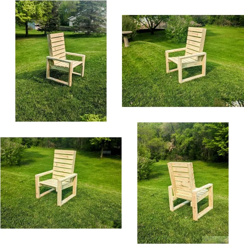 Other Furniture Diy Patio Chair Woodworking Drop Delivery Home Garden Furniture Otvzk