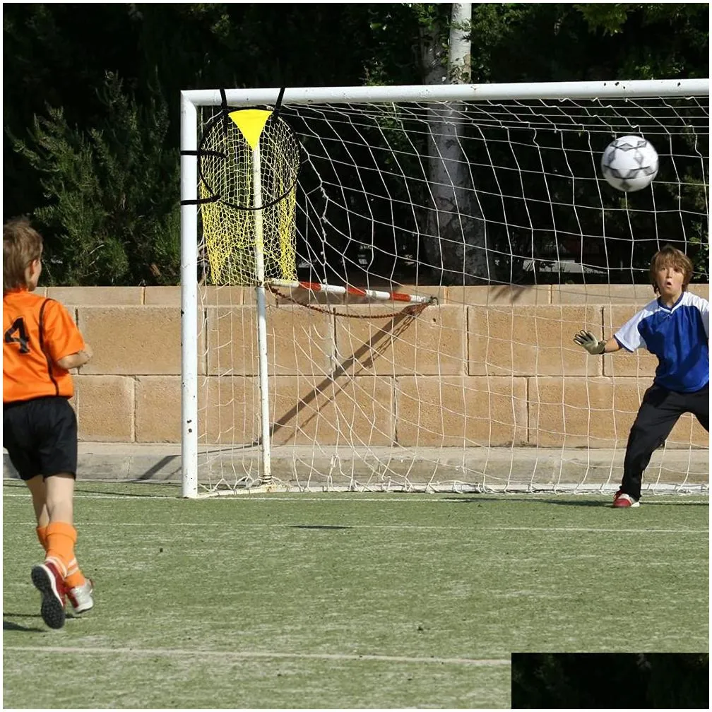 balls 2pc soccer training shooting net equipment football target goal youth free kick practice tops 230705