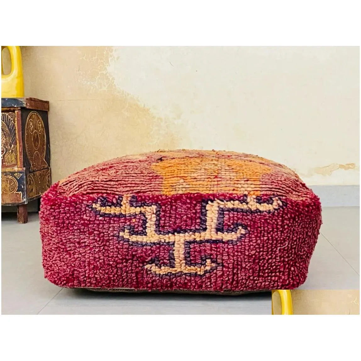 Bedroom Furniture Moroccan Handmade Poufs Wool Pouf Vintage Er Drop Delivery Home Garden Furniture Home Furniture Otycx