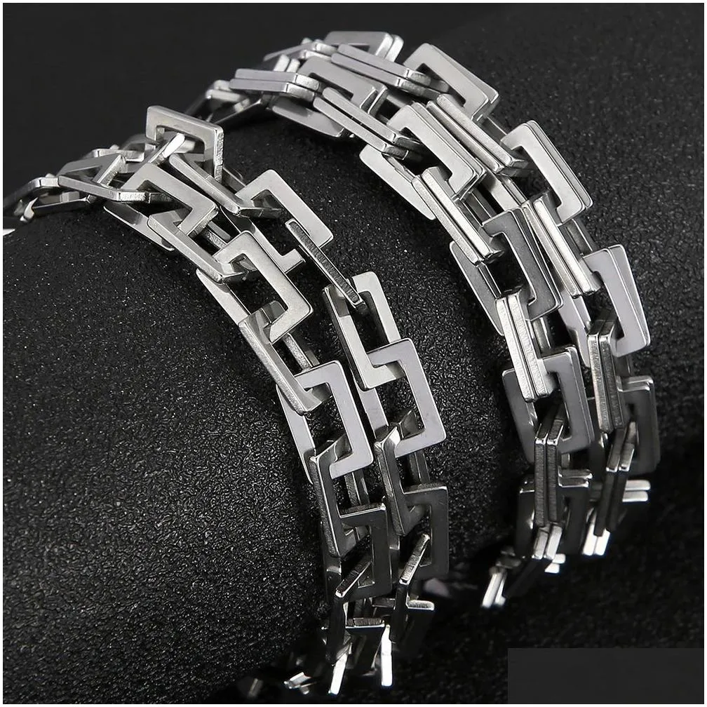 7mm wide double layer chain necklace for men 14k white gold 45/50/55/60/65cm long mens chains necklaces choker man kpop hiphop