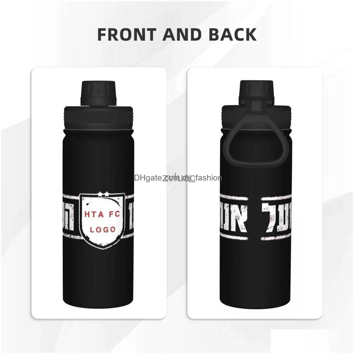 Water Bottle Hapoel Tel Aviv Fc Sports Insated Yq240110 Drop Delivery Dhelv