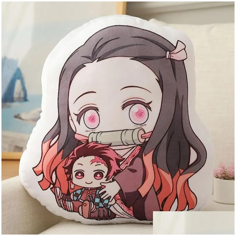 puppets demon slayer plush toy pillow kimetsu no yaiba kamado tanjirou tomioka giyuu agatsuma zenitsu douma sabito stuffed dolls gift