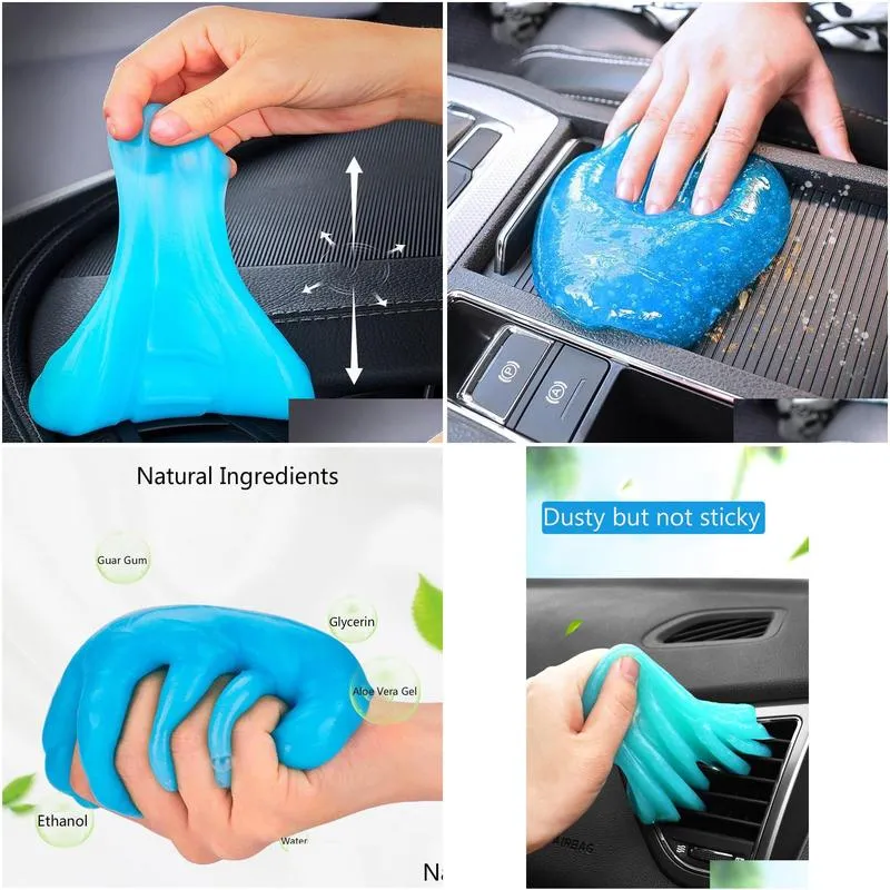 super auto car cleaning pad glue powder magic cleaner dust remover gel home computer keyboard clean tool clean7097080