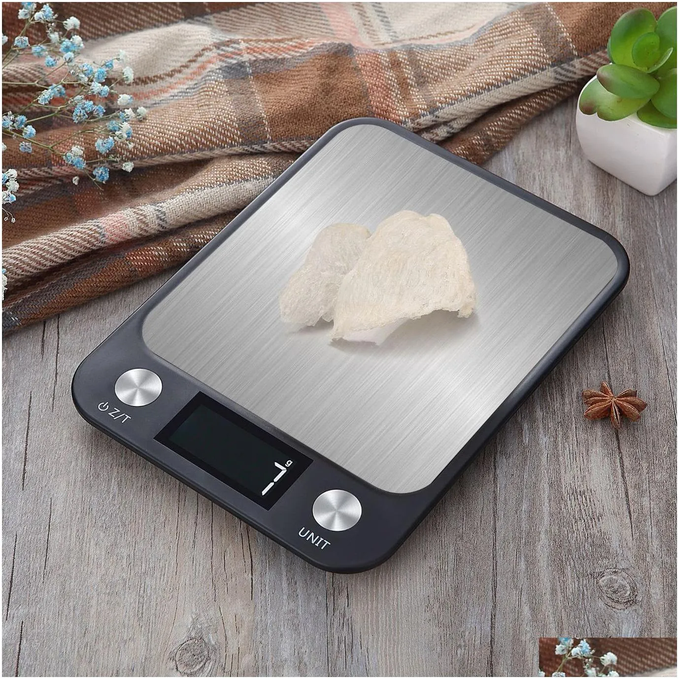 Measuring Tools Kitchen Scale Weighing Food Coffee Nce Smart Electronic Digital Scales Stainless Steel Design For Cooking And Baking D Otakm