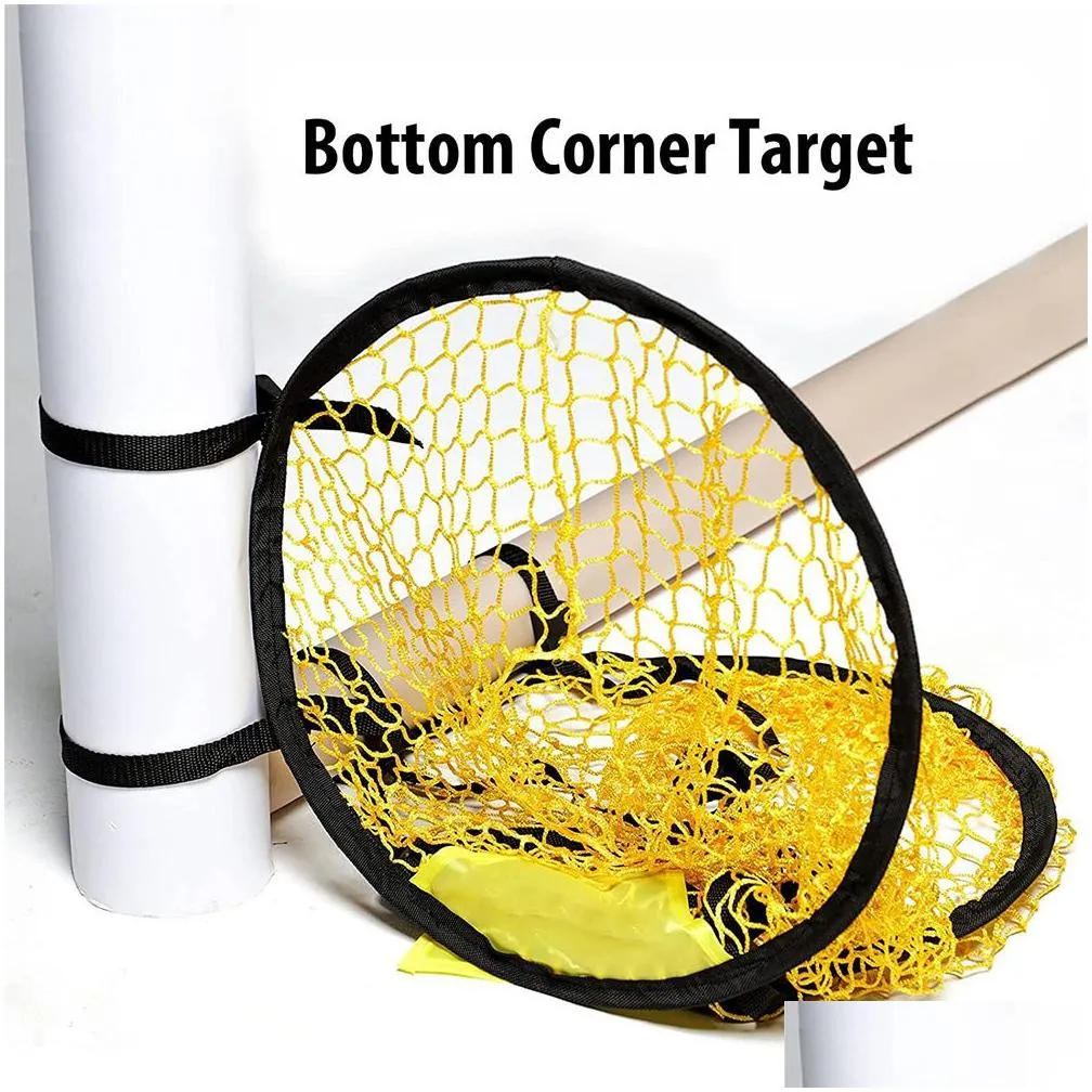 balls 2pc soccer training shooting net equipment football target goal youth free kick practice tops 230705