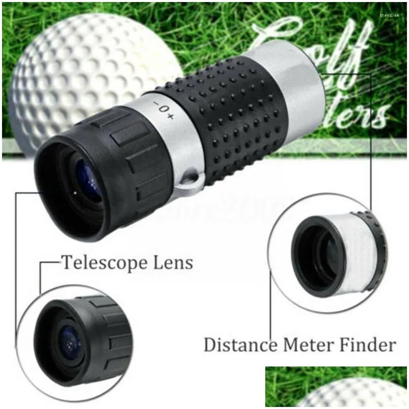 Golf Training Aids Optic Telescope Range Finder Scope Yards Measure Roette Meter Rangefinder Distance Outdoor Monocar E8B9 Drop Deliv Dh3Ge