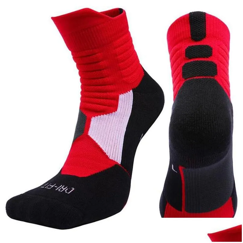 Sports Socks Men Women Fitness Running Bike Cycling Hiking White Sport Socks Outdoor Basketball Football Soccer Compression Calcetines Dhzns