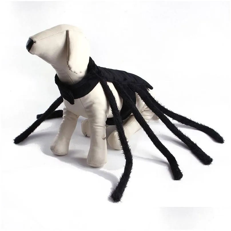 Dog Apparel Halloween Costume Spider Pets Outfits Cosplay Dress Up Accessories Decoration For S Puppy Cats 220930 Drop Delivery Dhhxc