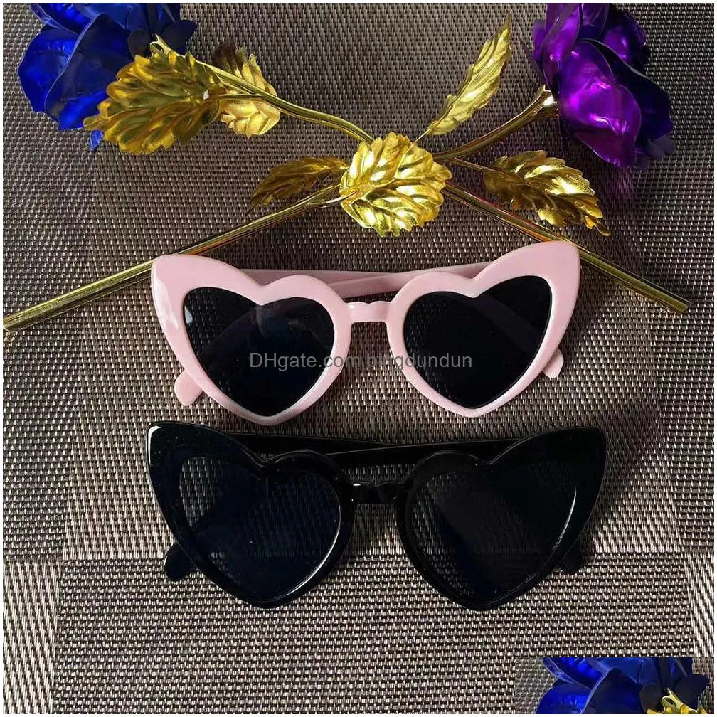 Other Event & Party Supplies New 2Pcs Hen Party Sunglasses White Heart Do Sunnies Bridal Drop Delivery Home Garden Festive Party Suppl Dhcx5