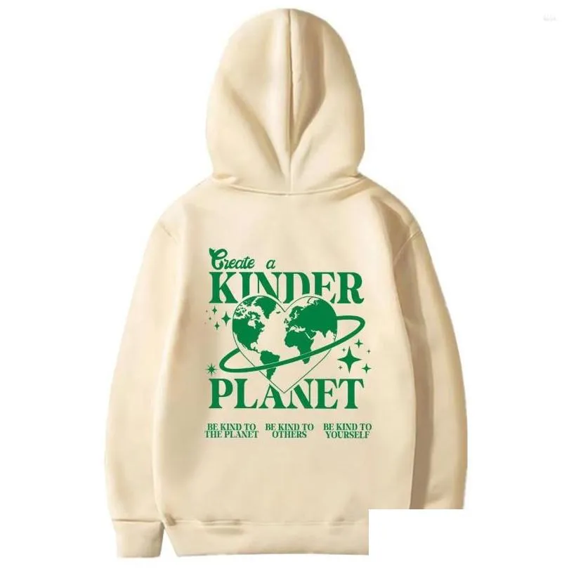 Women`S Hoodies & Sweatshirts Womens Hoodies Create A Planet Hoodie Trendy Tumblr Aesthetic Hooded Sweatshirt Beach Plover Clothes St Dhfnz