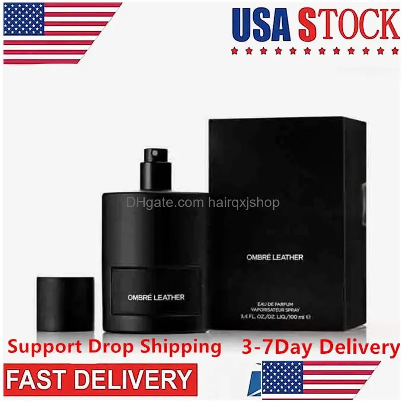 Incense High-End Lady Parfum Per Ombre-Leather 100Ml Fragrance Black Men Women Long Time Smell Spray Christmas Gift Drop Delivery Heal Dhgx4