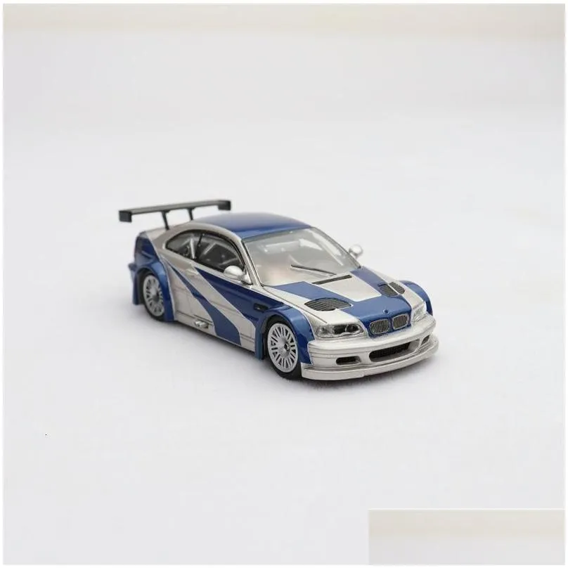 diecast model gp in stock 1 64 m3 gtr e game protagonist alloy diorama car collection miniature carros toys 230821