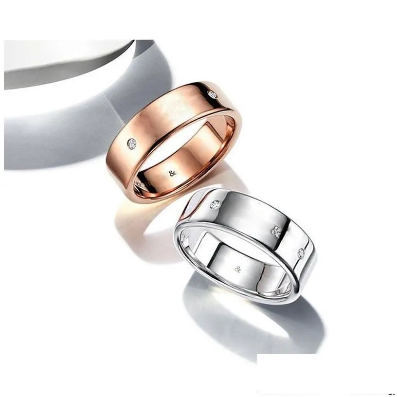 band rings fashion designer ring mens and womens classic style senior pair of wide gifts to give social gathering appli good nice dr