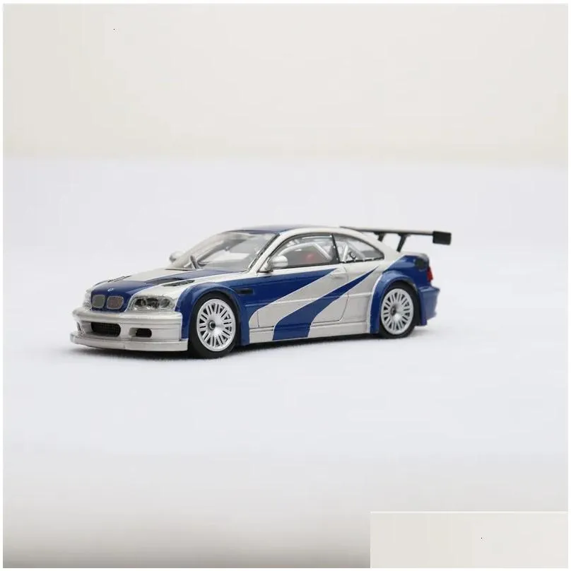 diecast model gp in stock 1 64 m3 gtr e game protagonist alloy diorama car collection miniature carros toys 230821