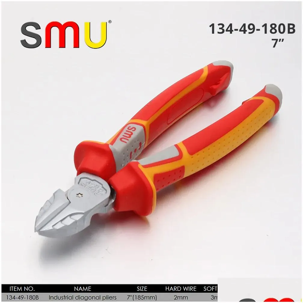 Pliers Smu Cutting Nose Professional Electrician Hardware Hand Tools 230606 Drop Delivery Dhuei