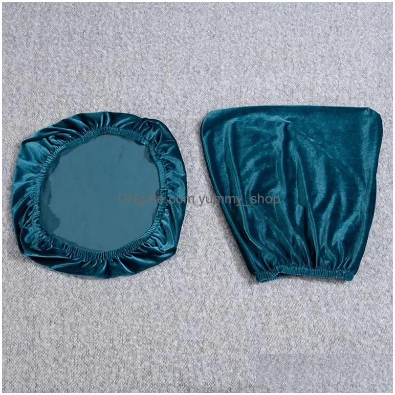 chair covers stretch velvet office cover computer swivel seat elastic spandex home universal backrest coverseat 230711