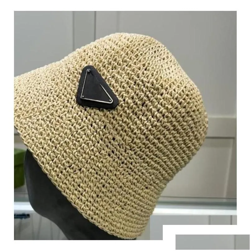 visors women designer bucket hat 2023 summer st handmade cloghet hats luxury fisherman sun beach beanies caps fashion knit drop deli