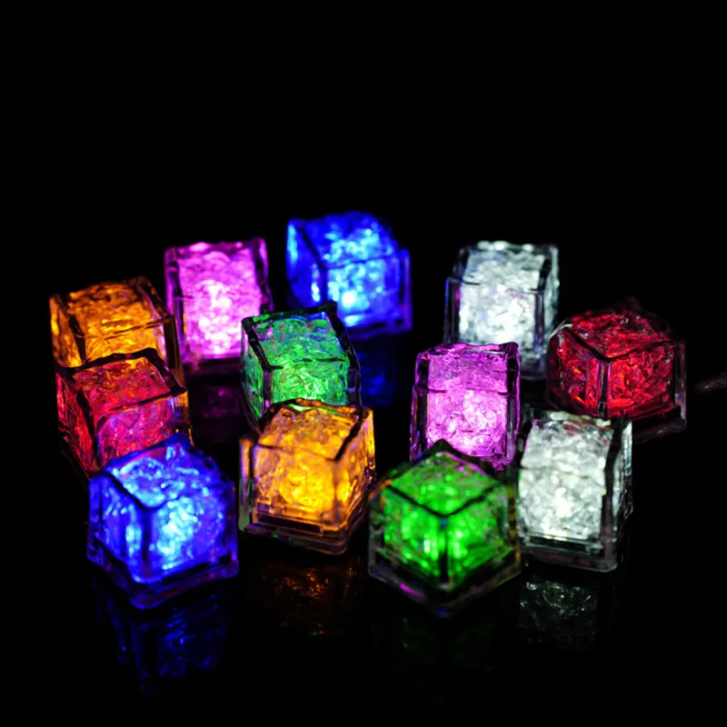 LED Ice Cubes Colorful Other Lights Luminous Glowing Induction Wedding Festival Christmas Bar KTV Toys