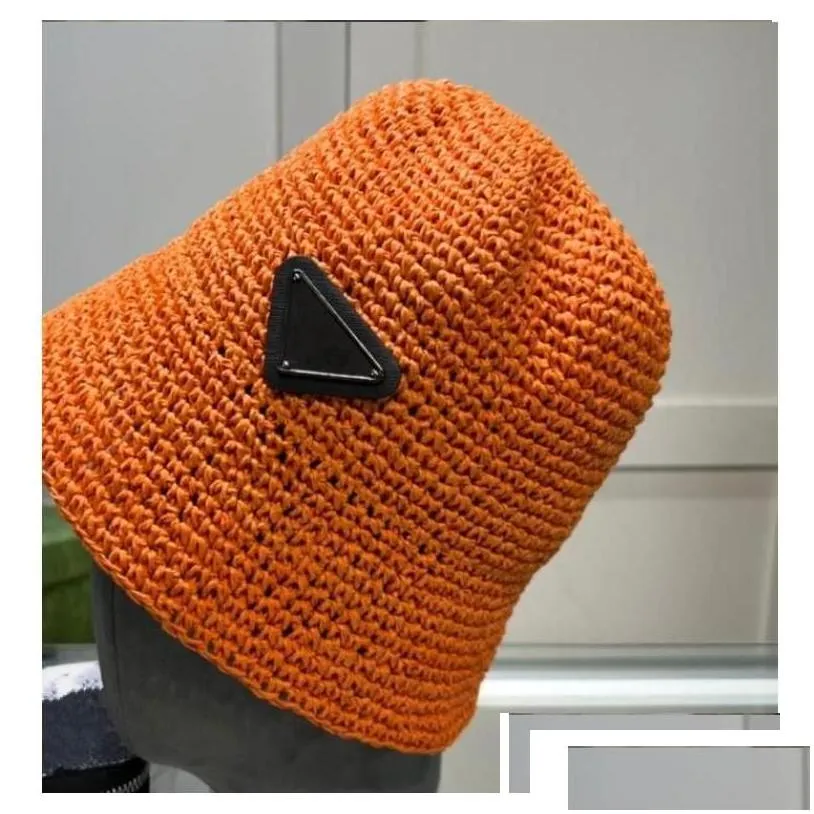 visors women designer bucket hat 2023 summer st handmade cloghet hats luxury fisherman sun beach beanies caps fashion knit drop deli