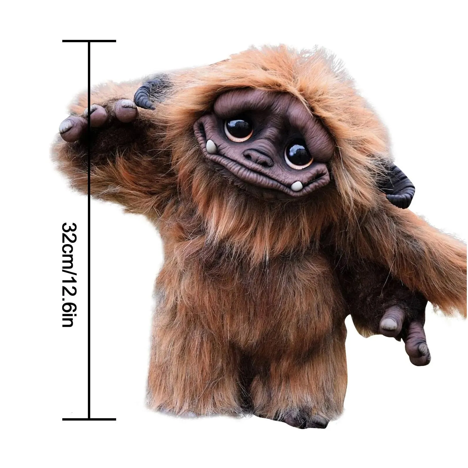 Decorative Objects & Figurines Decorative Objects Figurines Kawaii Stuffed P Toys Ginger Troll From The Labyrinths Monstrosity Cute Ar Dh5Gr