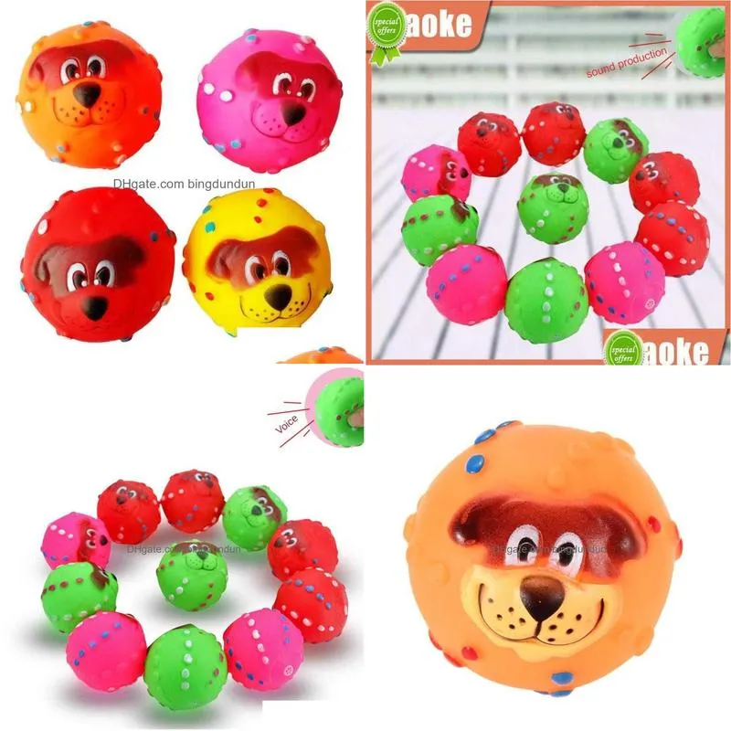 Dog Toys & Chews New No Harm To Teeth Rubber Chew Toy Sturdy And Resistant Biting Flexibility Squeaky Toys Molars Cleaning Dog Drop De Dhqg1