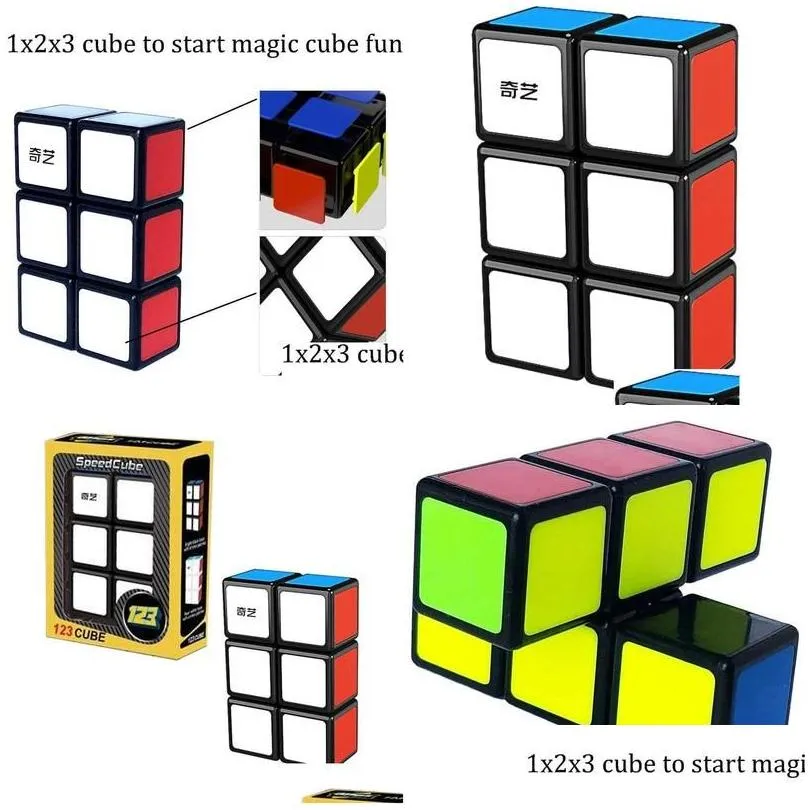 magic cubes magic cubes 1x2x3 cube toys bright black base toy speed puzzle intelligent game drop delivery toys gifts puzzles games