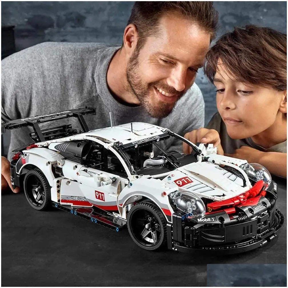 diecast model 911 rsr engineering car compatible 42096 bricks 1580 pieces building kit for adults gifts kids blocks construction toys