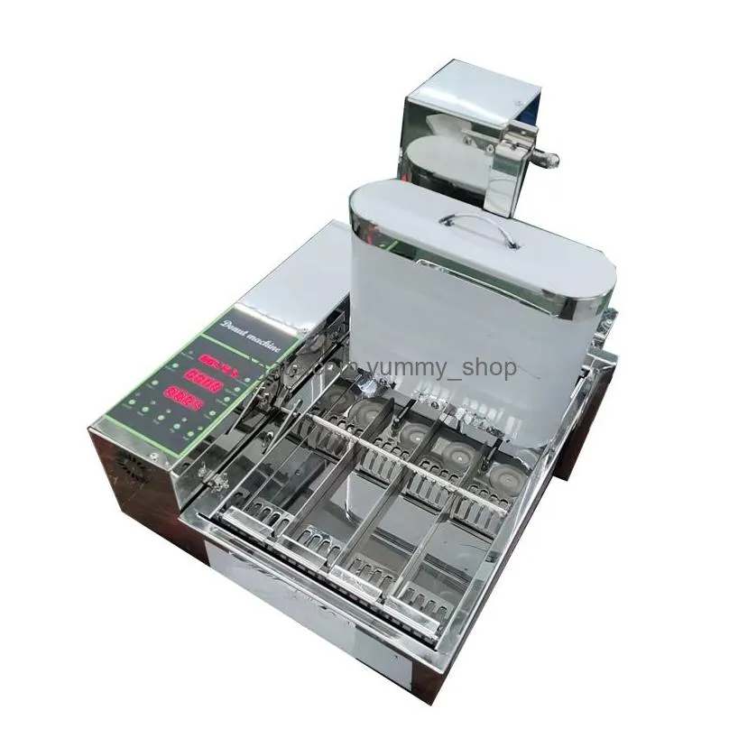 2000w micro computer control electric heating 4-row automatic donut making machine auto  maker