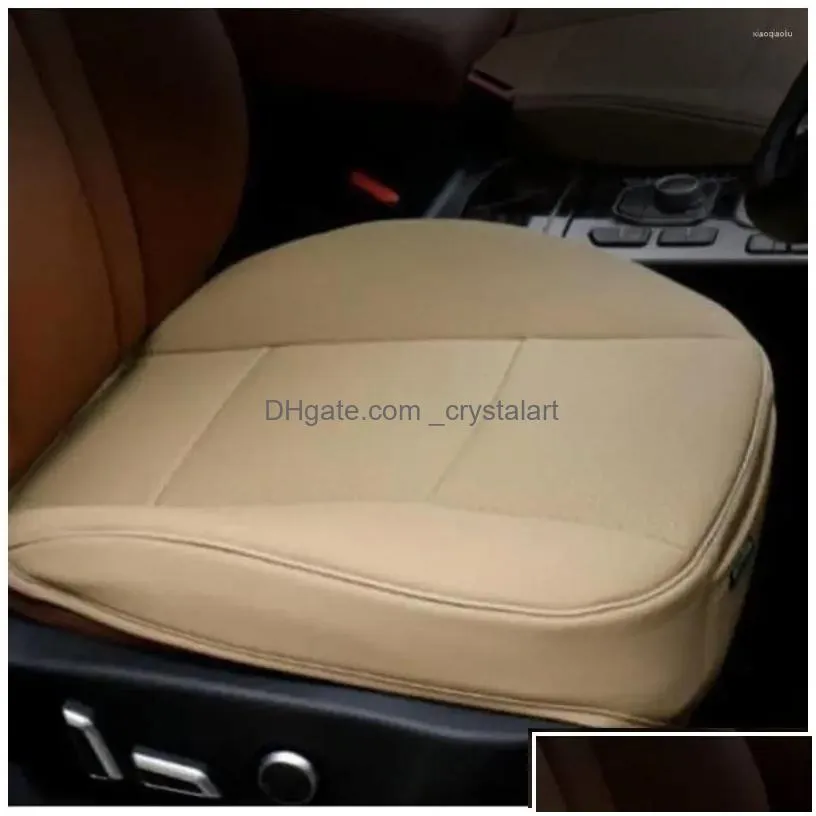 Car Seat Covers Car Seat Ers Ers Cushion Er Protector Front Pad Mat Pu Leather Protection Interior Accessories Drop Delivery Mobiles M Dhehi