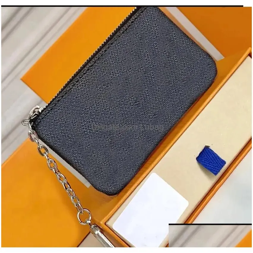  special 4 colors key pouch zip wallet coin leather wallets women designer purse 62650 accessories