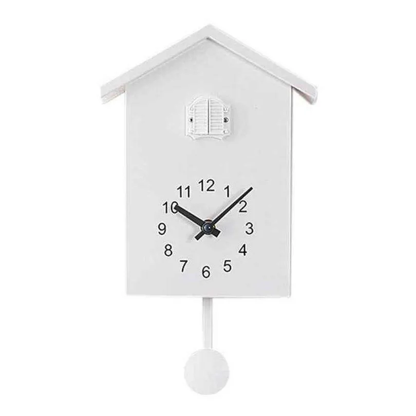 3colors modern plastic bird cuckoo design quartz wall hanging clock timer quartz wall clock for home office decoration h1230