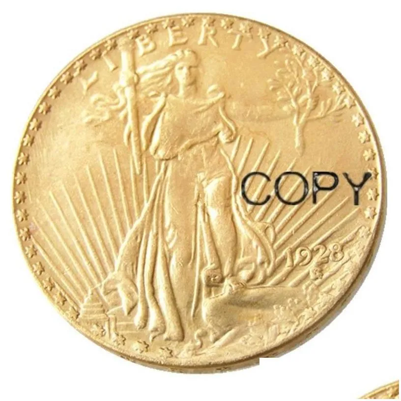 arts and crafts usa 19281927 20 dollars saint gaudens double  craft with motto gold plated copy coin metal dies manufacturing f