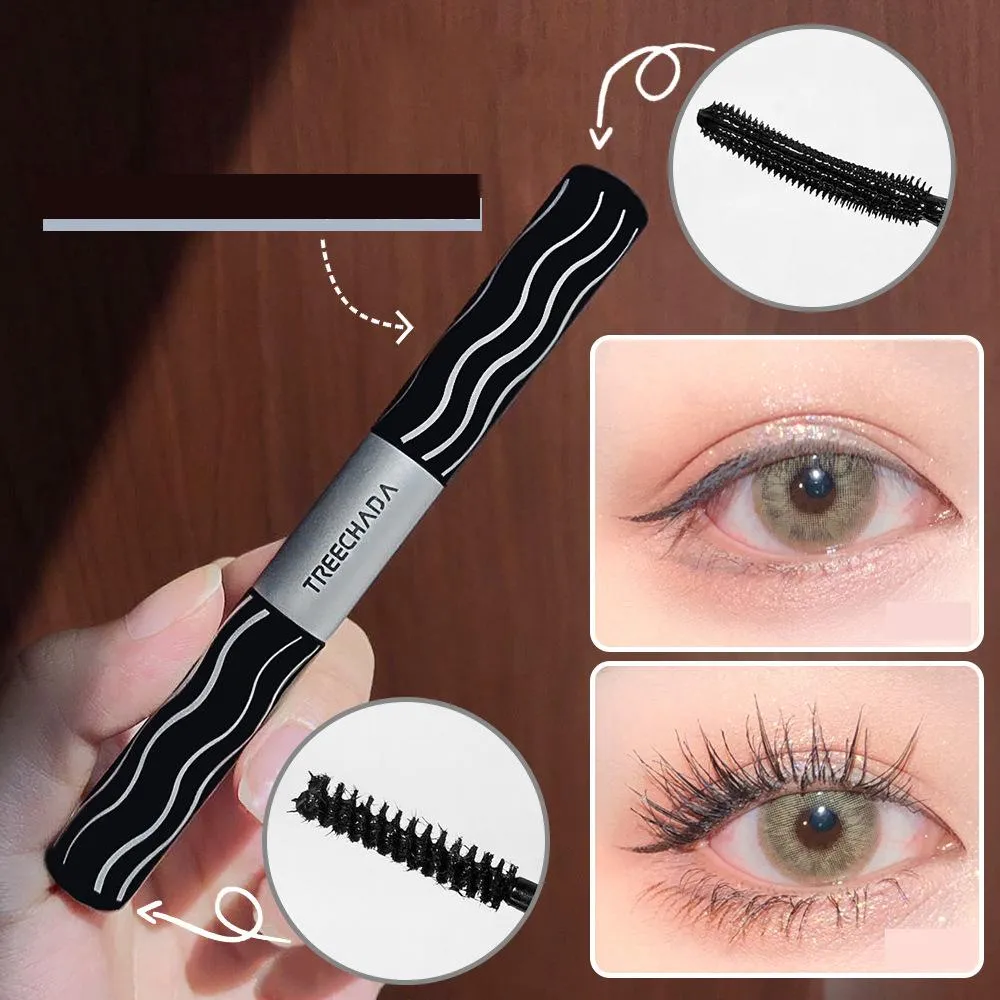 general trade thailand treechada big eyes double head mascara slim long waterproof encryption non-smudging