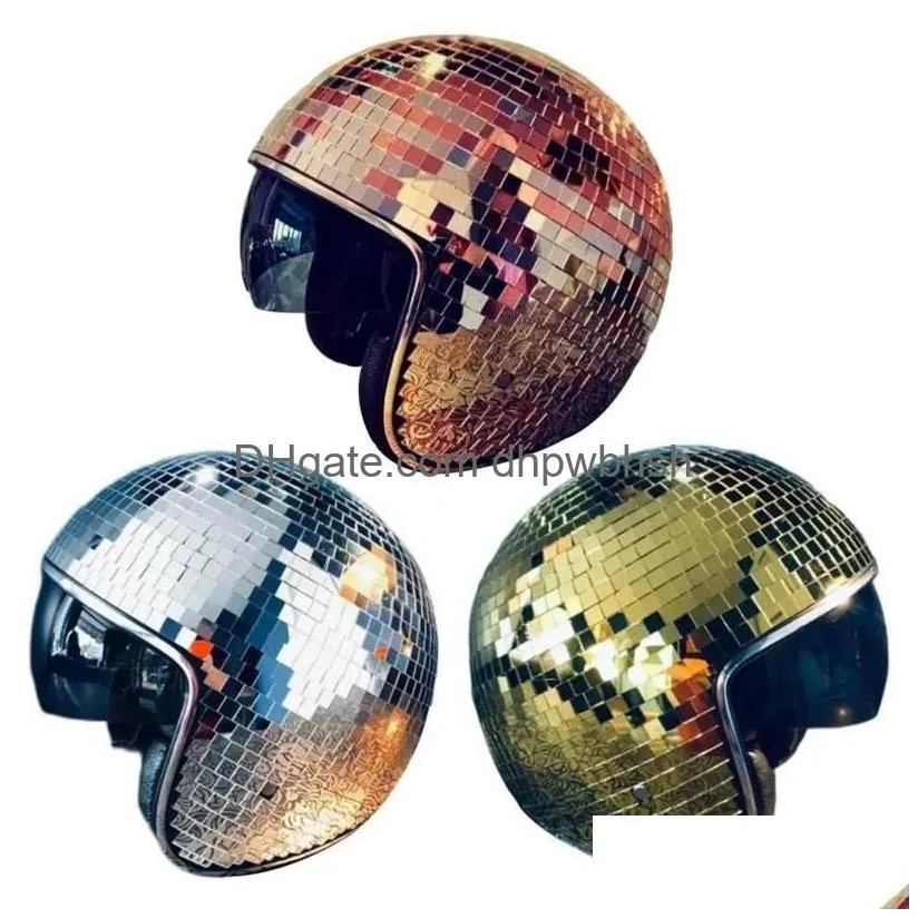 motorcycle helmets disco ball helmet unique cool stunning drop delivery automobiles motorcycles accessories dh3hs