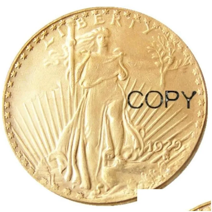 arts and crafts usa 19281927 20 dollars saint gaudens double  craft with motto gold plated copy coin metal dies manufacturing f