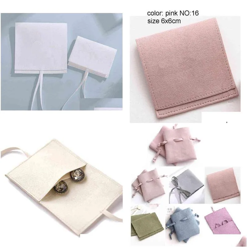 10 pcs per bag personalized jewelry packaging pouches customized microfiber envelope bag h1231