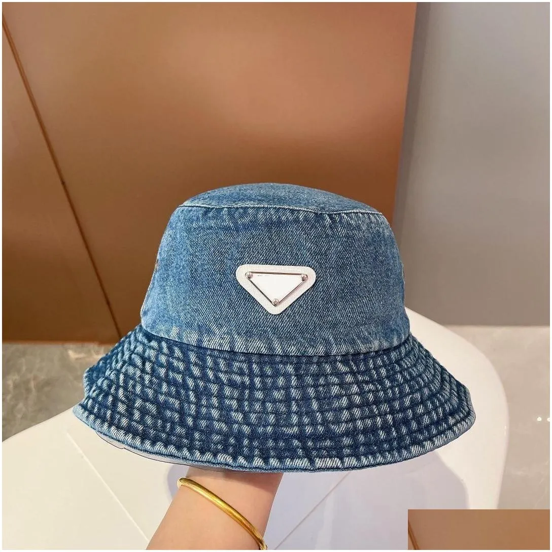 wide brim hats women luxury designer p woman washed and aged  bucket hat 22ss autumn casquette man drop delivery fashion accesso