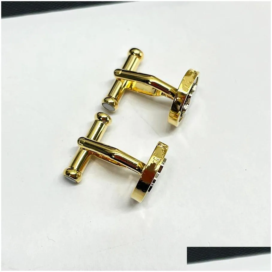 luxury cuff links for men high quality classic french shirt cufflink with box