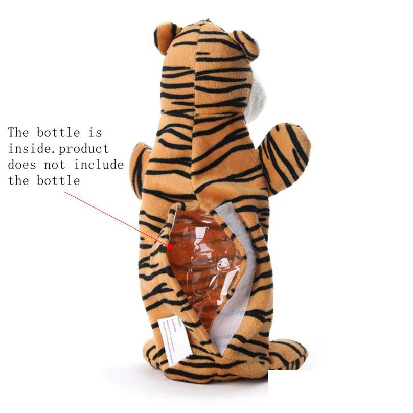 dog toys chews environmental protection design no stuffing puppy chewing toy plush pup plaything for small and medium dogs  giraffe tiger