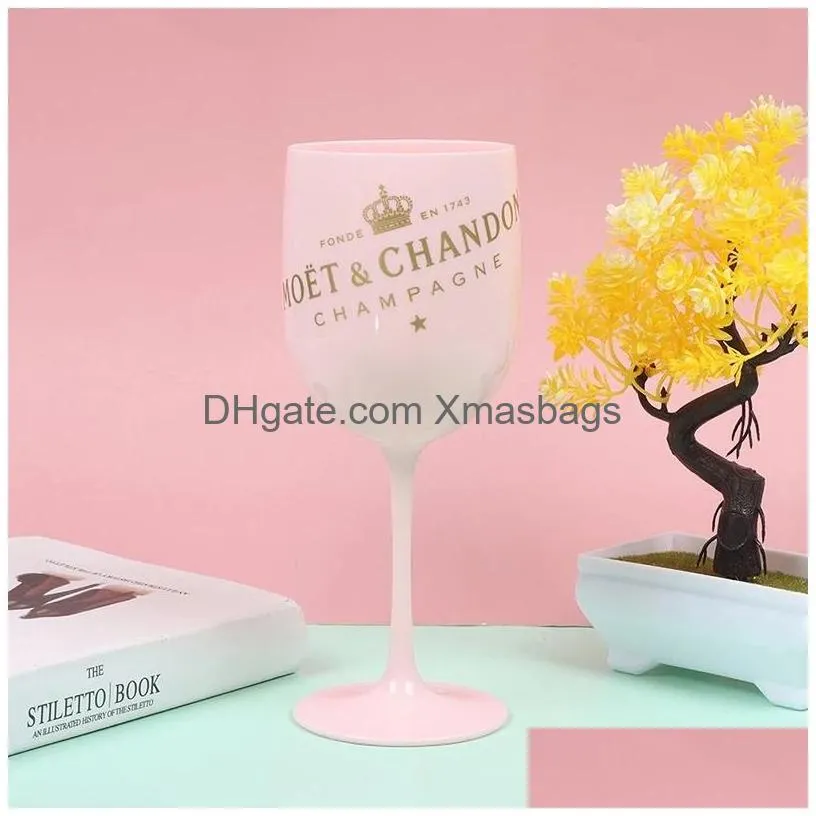 480ml wine plastic glass party white champagne double door cocktail glass champagnes flute 8cm inventory wholesale