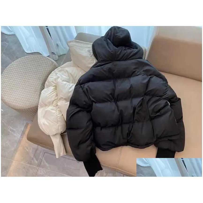 designer fashion luxurys channel down jacket autumn and winter women and man puffer jackets coat embroidery c lapel hooded zipper casual short small