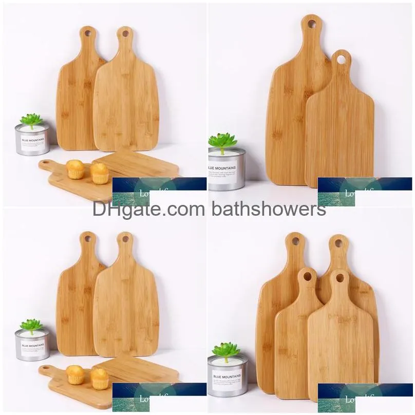 Wholesale Custom Portable Kitchen Eco Friendly Bamboo Cutting Board For Drop Delivery Dhi9R